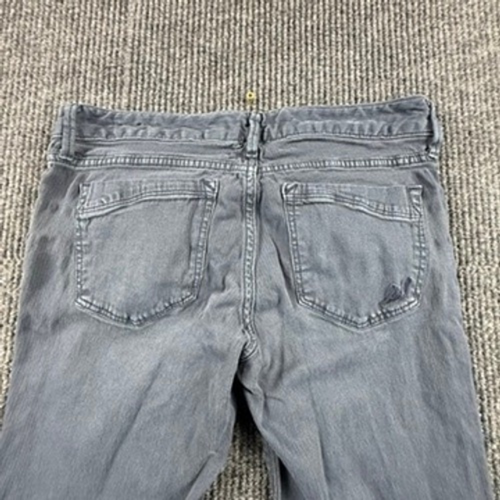 Express Jeans Stella Moto Zipper Ankle Legging Gray Low Rise Womens Size 8R - Picture 13 of 14